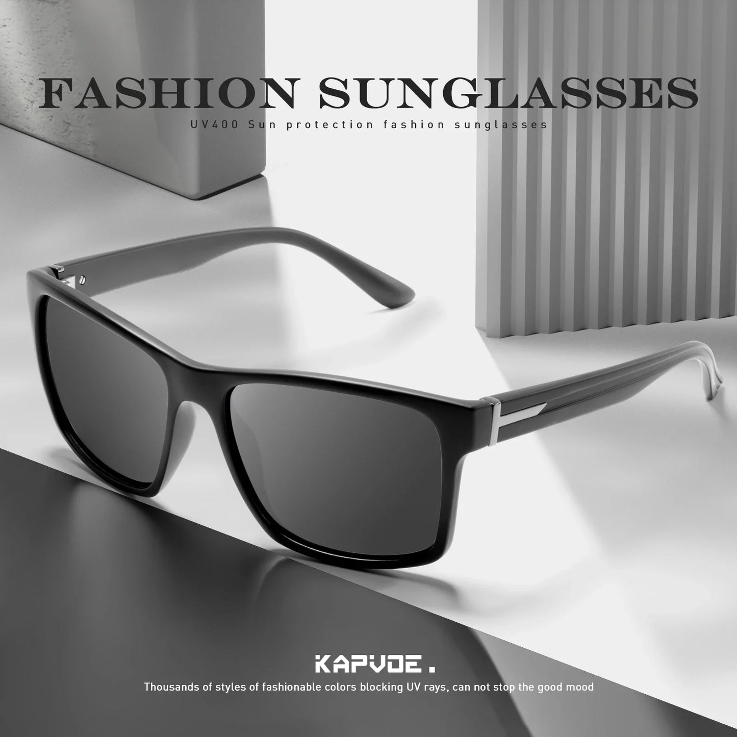 Kapvoe Men Fashion Sunglasses Luxury Polarized Glasses for Driving Fishing Cycling Glasses Golf Women Bike Goggles Retro Shades