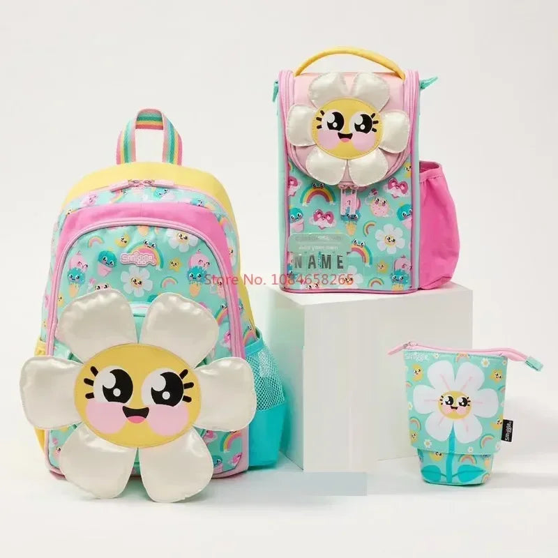 Genuine Australia Smiggle Backpack Sunflower School Bag Cartoon Series Anime Backpack Student Gift Separate Purchases