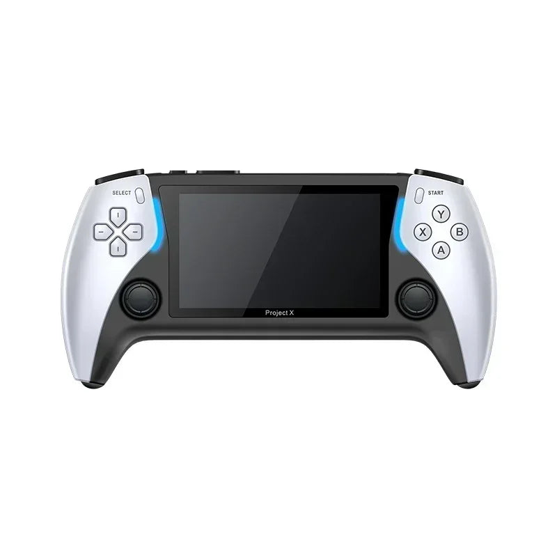 NEW Project X Portable Pocket Video Game Console 128G 4.3” IPS Screen Dual Speaker 40000+ Games For PS1 MAME CPS Children's Gift