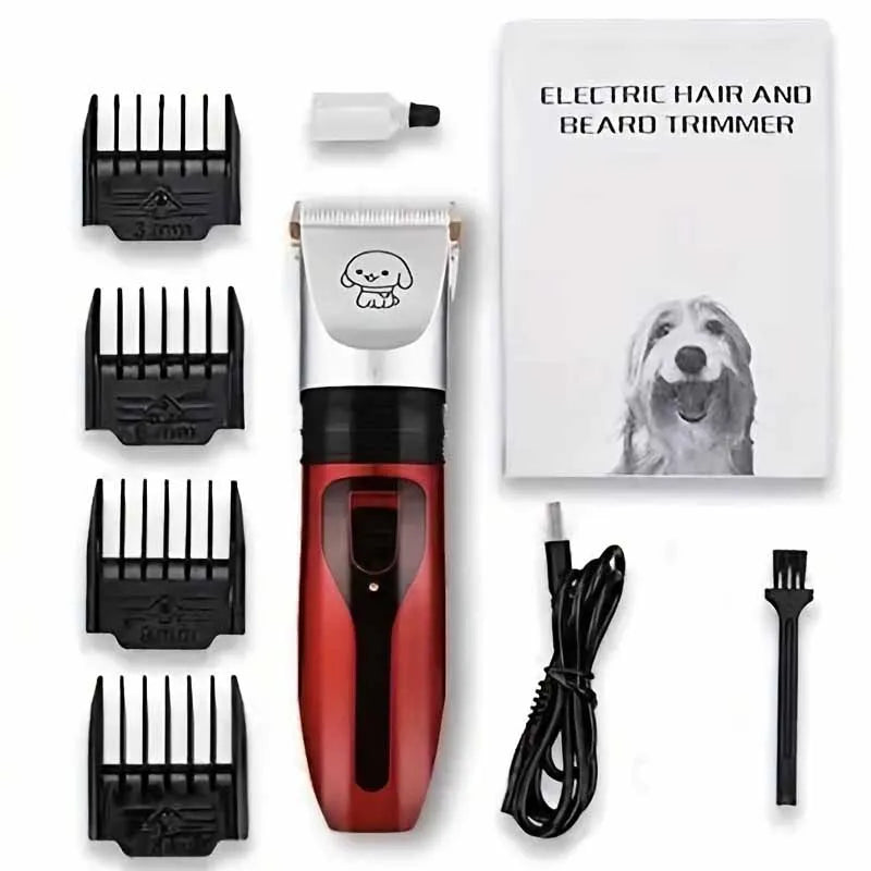 Dog Clipper Dog Hair Clippers Grooming (Pet/Cat/Dog/Rabbit) Haircut Trimmer Shaver Set Pets Cordless Rechargeable Professional