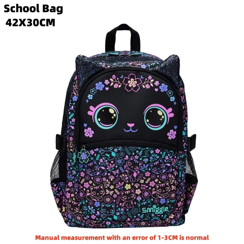 Genuine Australia Smiggle Backpack Cute Cat Cartoon Series School Bag Anime Backpack Student Gift Separate Purchases