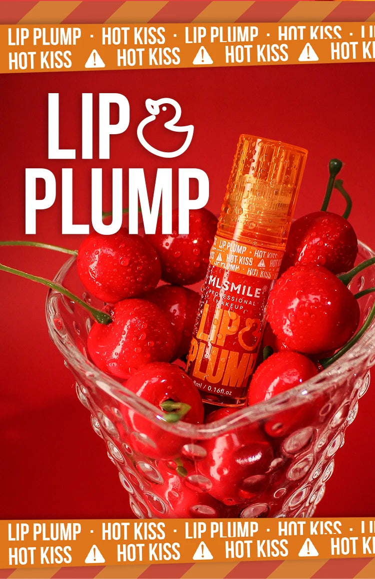 MLSMILE 6pcs/SET Lip Plump Lip Gloss Pearl Mirror Long-lasting Moisturizing Lip Balm Liquid Mouth Red Lip Glaze Lip Gloss