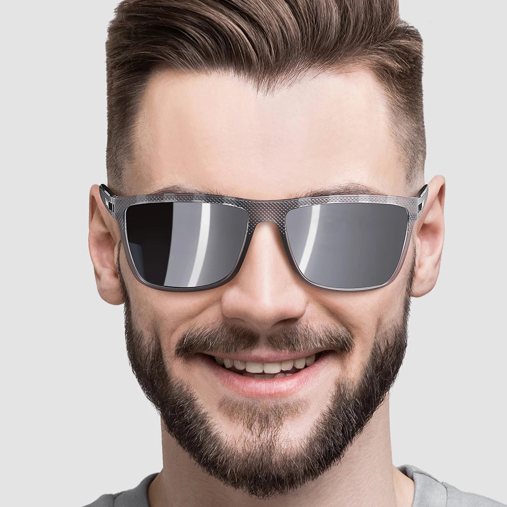 BACURY Original Polarized Men Sunglasses Square Comfortable Driving Finishing Hiking Sun Glasses Women Eyewear