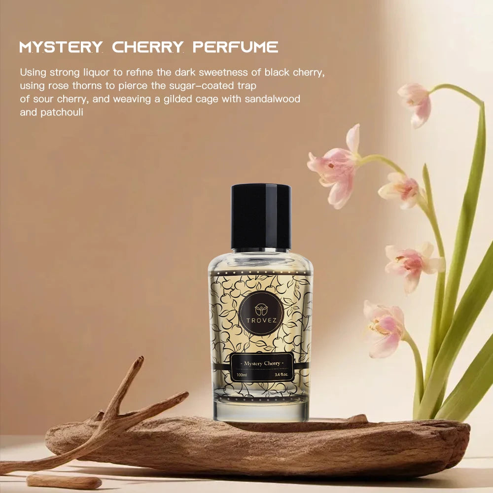 TROVEZ Mystery Cherry 100ml Perfume Long-lasting Fragrance Floral Oriental Tone Unisex Perfume Scent Gifts Body Spray Perfumes