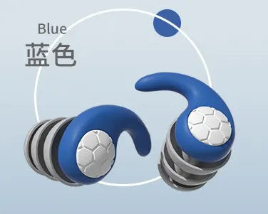 Silicone Noise Cancelling Earplugs Noise Filter Sleep Swimming Waterproof Three Layer Mute Earplugs