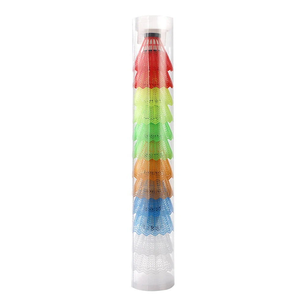 12pcs Plastic Badminton Shuttlecock Lightweight Badminton for Hitting Practice Portable Badminton for Practice Outdoor Supplies
