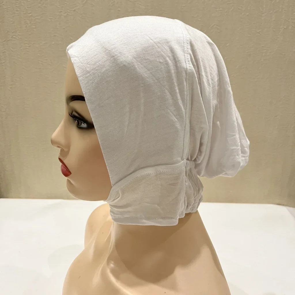 Soft Inner Muslim Women Hijab Cap Islamic Head Wear Hat Underscarf Cotton Hats Bonnet Turkish Scarves Arab Headdress India Caps