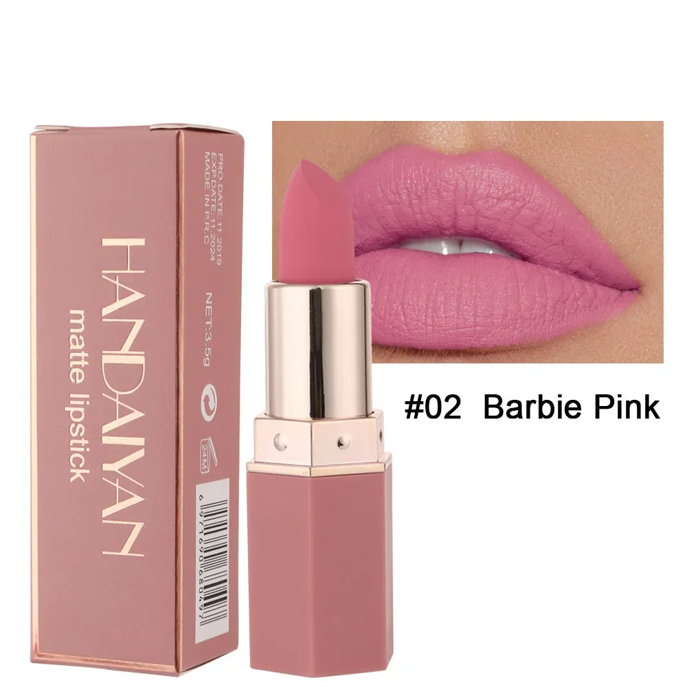 Nude Matte Lipstick Waterproof Long Lasting Non-stick Cup Lip Stick Not Fading Sexy Red Pink Velvet Lipsticks Makeup Cosmetics
