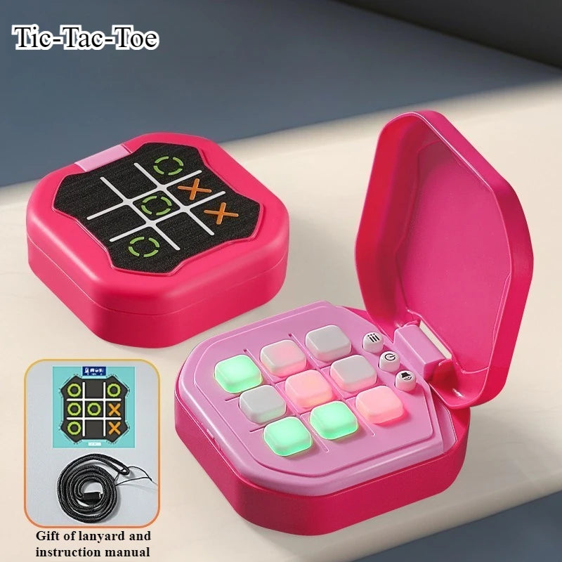 Tic-Tac-Toe Board Board Multifunctional Electronic Games Montessori Puzzle Table Game Chess Chess Set Portable For Adults Kids