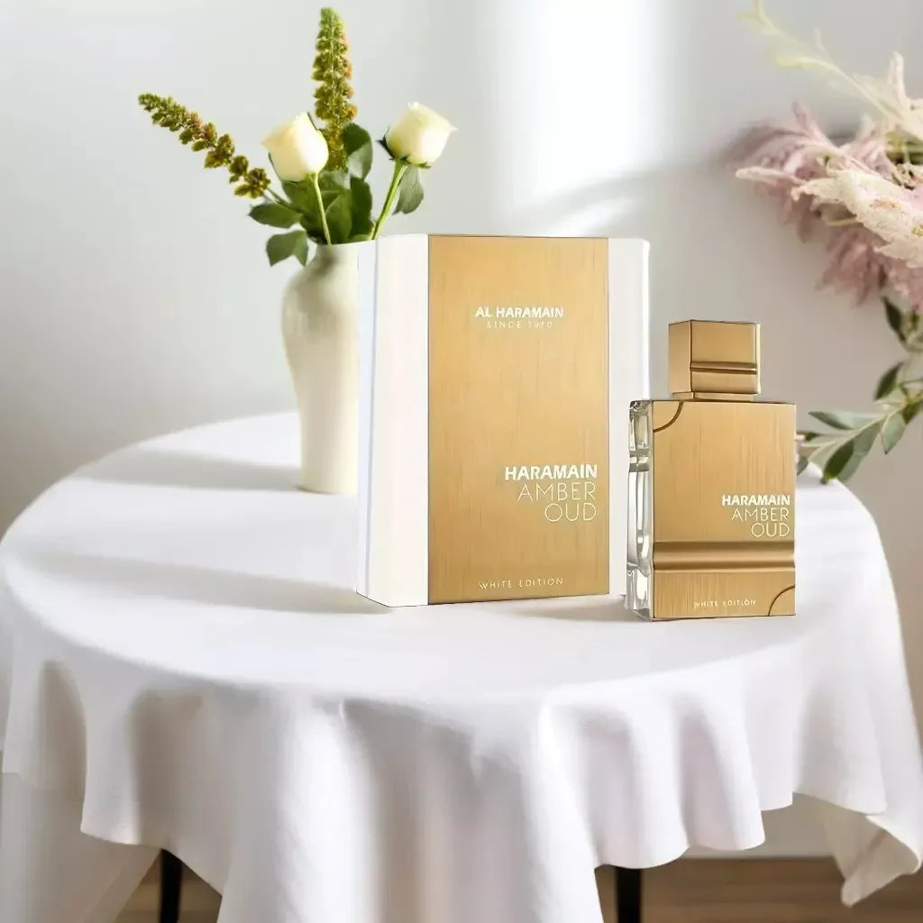 Al Haramain Amber Oud Whie Edition - Arabian Perfume for Women and Men Unisex -2.0OZ/ 60ml Long-lasting Fragrance Christmas Gift