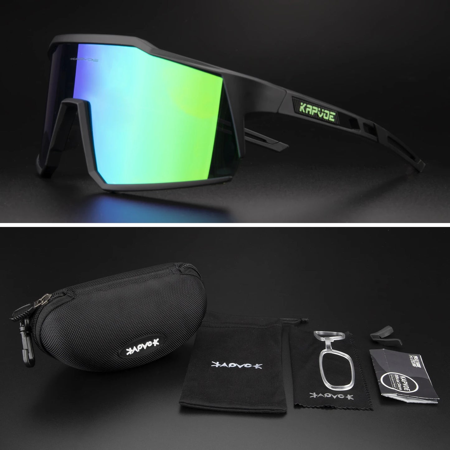 Kapvoe Sports Driving bike Cycling Glasses running climbing Sunglasses Outdoor for Men Woman Bicycle Cycling UV400 Goggles hot