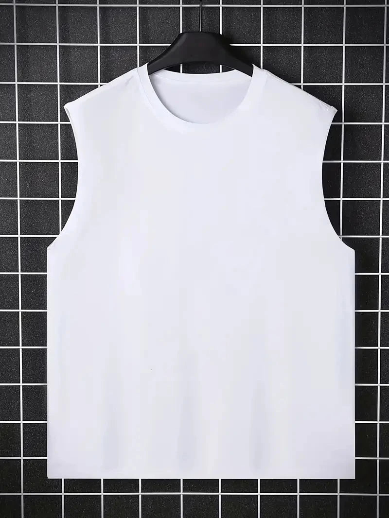 🧭 Men’s Summer Sleeveless Vest,
Mountain & Compass Print | N.S.E.W Arrows | Loose Fit | Comfortable & Breathable | Travel & Fitness