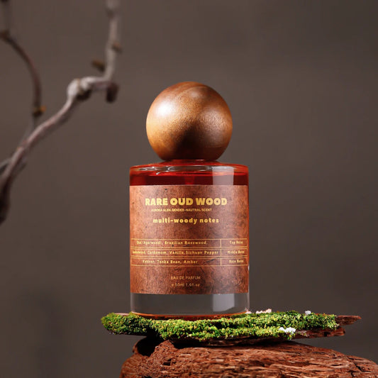 Rare Oud Eau de Parfum - Woody Unisex Perfume with Agarwood, Sandalwood & Tonka Bean | 50ML Luxury Fragrance for Women & Men