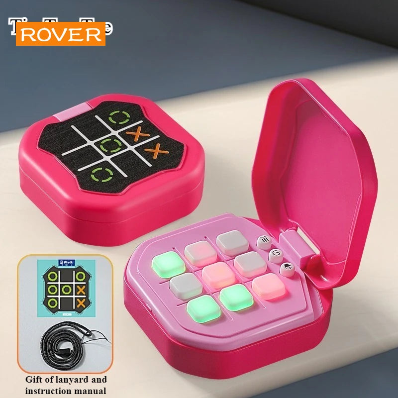 Tic-Tac-Toe Board Board Multifunctional Electronic Games Montessori Puzzle Table Game Chess Chess Set Portable For Adults Kids