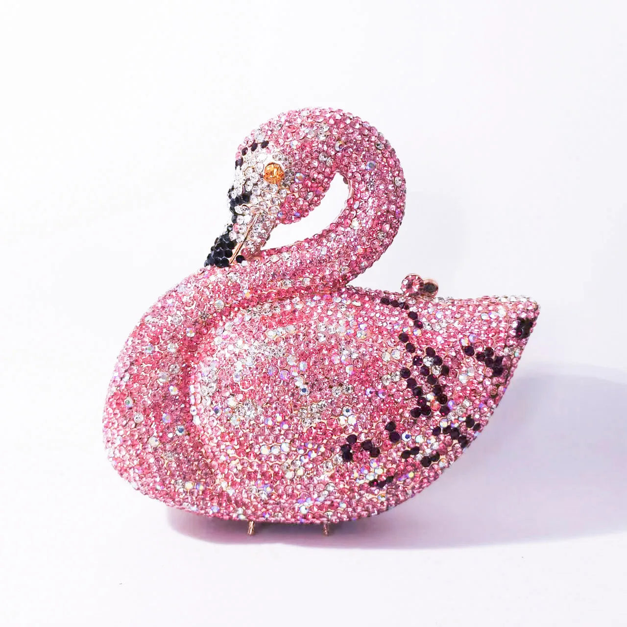 XIYUAN Swan Shaped Diamond Evening Clutch Bags New Rhinestone Day Clutches Metallic Gem Clutch Purses And Handbags Wedding Purse
