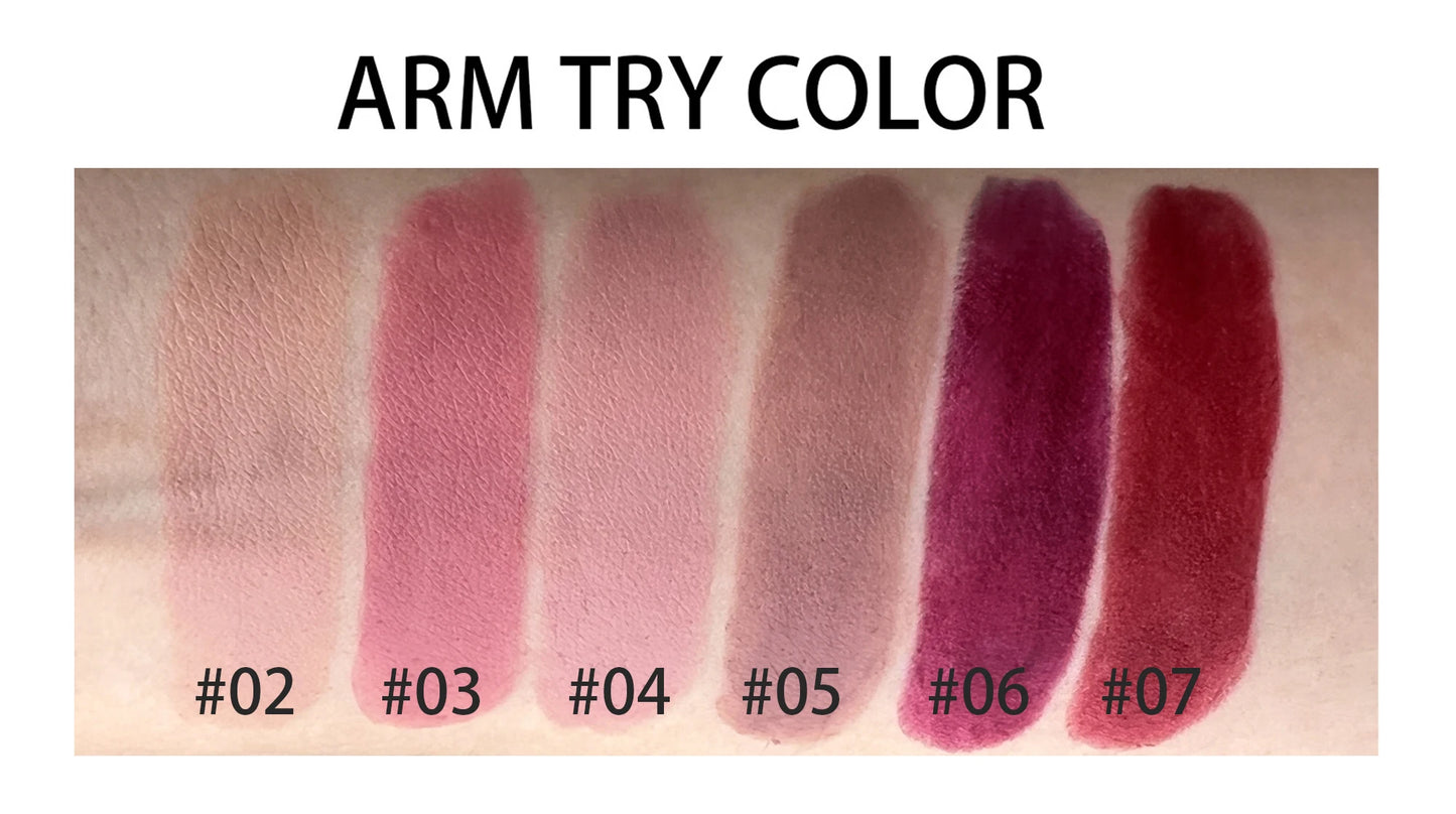HANDAIYAN velvet texture and is not easy to fade. Naked color lipstick, matte paper tube lipstick