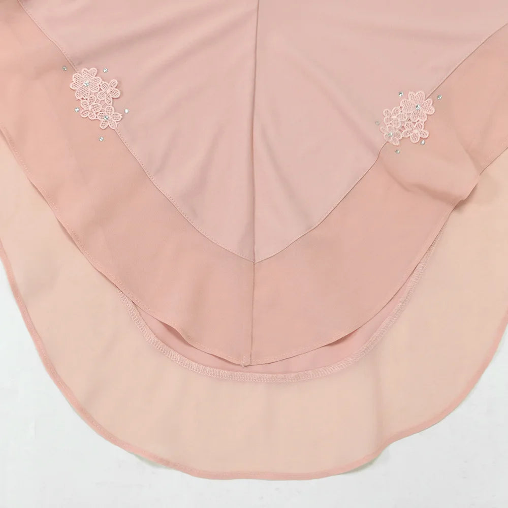 Elegant Instant Hijab Headwrap for Muslim Women Hijab Shawl Islamic Scarves Easy to Wear Ramadan Eid Arab Hijab Turban Cap