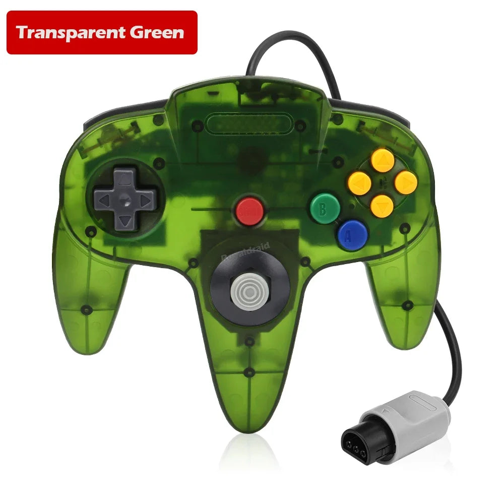 8 Colors For N64 Controller Classic Wired Remote Control Gamepad Gaming Joystick Retro Video Game System For N64 Console Joypads