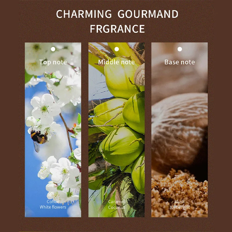 Woody Men's Perfume Fresh Natural Lasting Brand Charm Vitality Confidence Chocolate Coffee Coconut Irresistible Brand Perfume