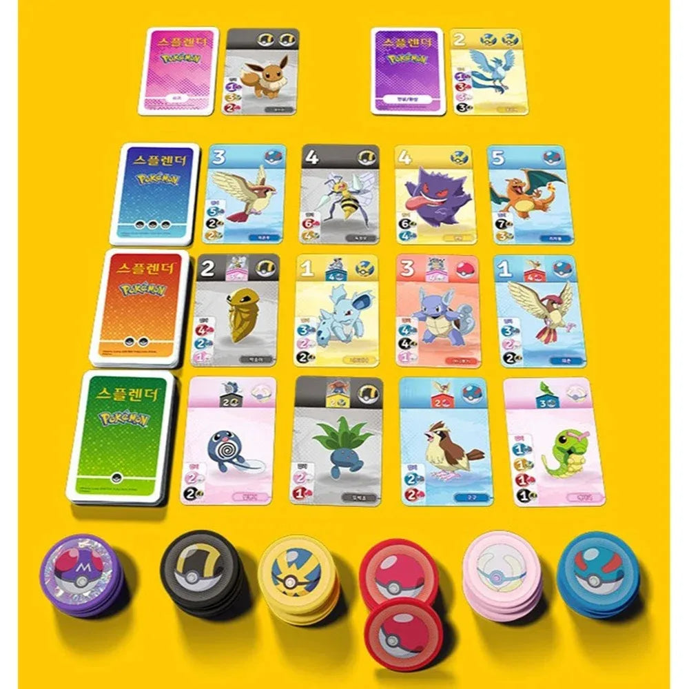 Pokémon Edition Board Game Korean Version Card Game Introductory Strategy Pokémon Party Game Family Holiday Game Birthday Gifts