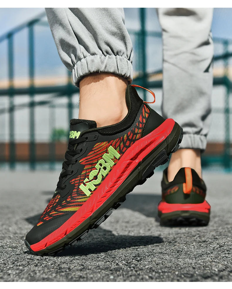 Marathon Shoes Men Casual Sneakers Man Trail Running Sports Shoe Mountain Marathon Shoe Outdoor Comfy Athletic Trekking Sneakers
