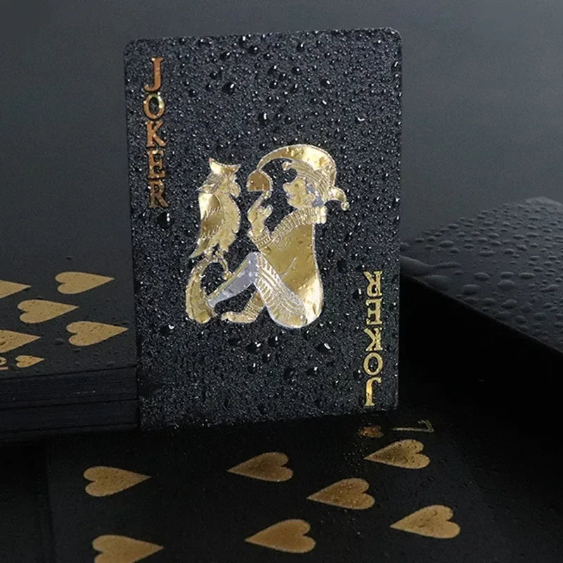Black Golden Silver Skull Playing Card Game Card Group Waterproof Poker Suit Magic Dmagic Package Board Game Gift Collection