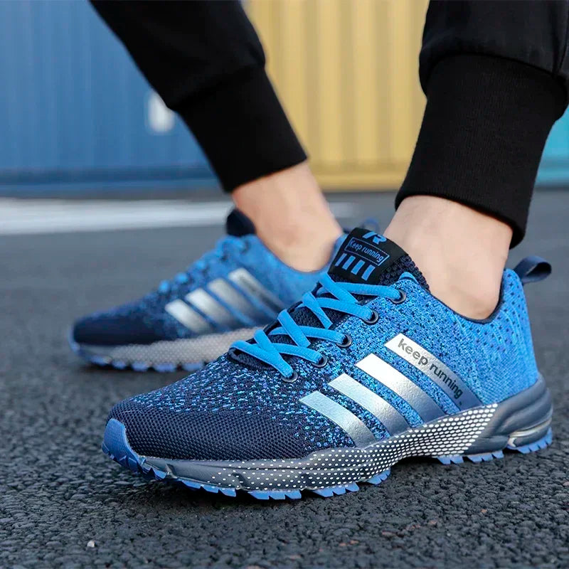 Men Casual Sneakers Summer Breathable Sport Shoes Lightweight Outdoor Mesh Running Shoes Athletic Jogging Tenis Walking Shoes