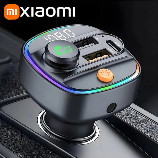 Xiaomi FM Transmitter Bluetooth 5.3 Hands-Free Car AUX Radio Modulator MP3 Player with Fast Charging Adapter Auto Accessories