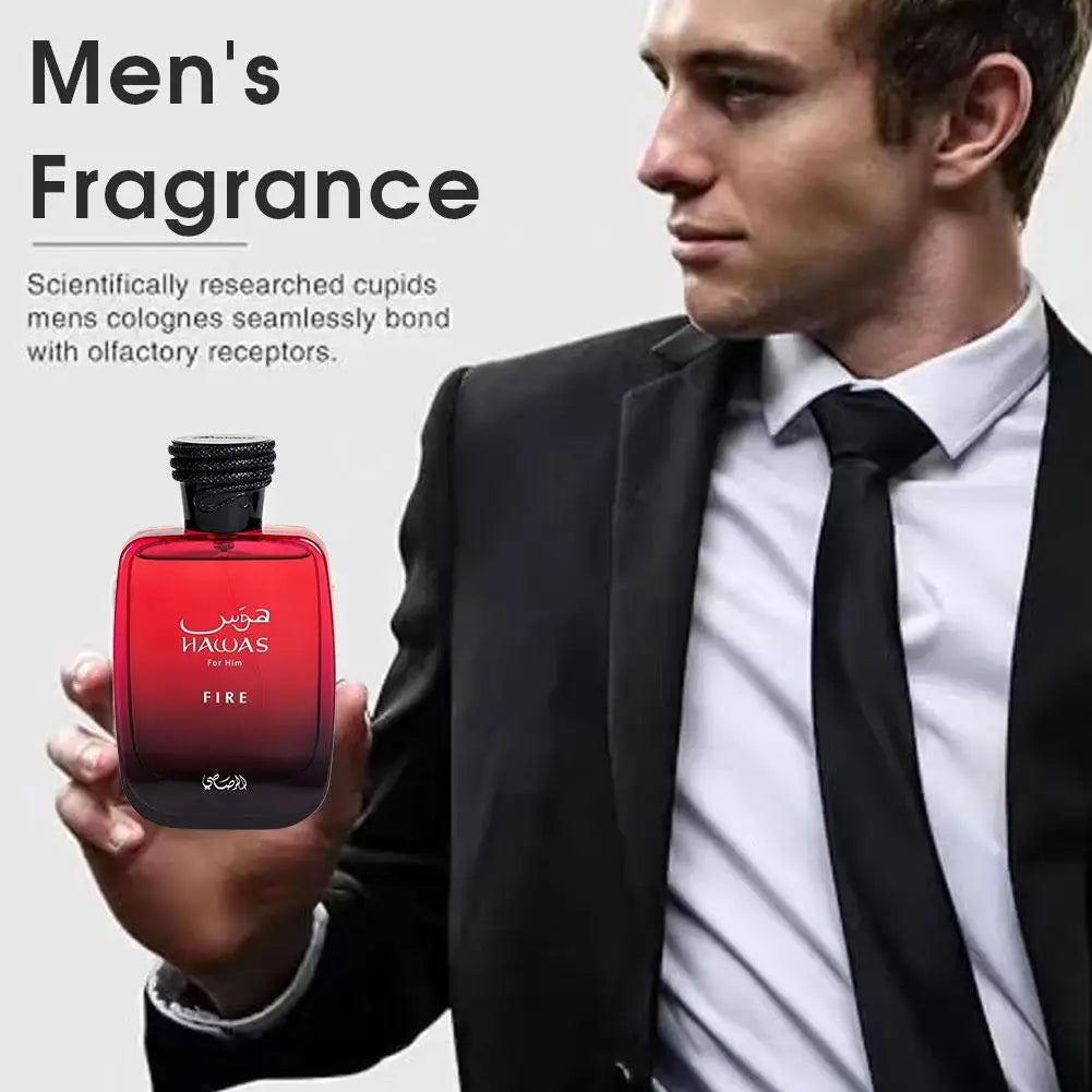 RASASI Hawas For Men Eau De Parfum Long Lasting Luxury Arabian Oud Fragrance Spray Premium Woody Cologne Authentic Perfume Men