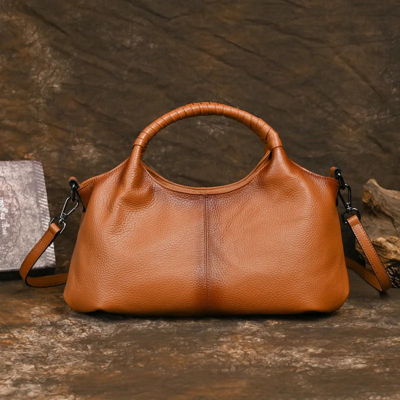 MOTAORA Large Capacity Women's Genuine Leather Handbag Casual Woman Tote Bag Soft Designer Luxury Solid Ladies Handbags 2025 New