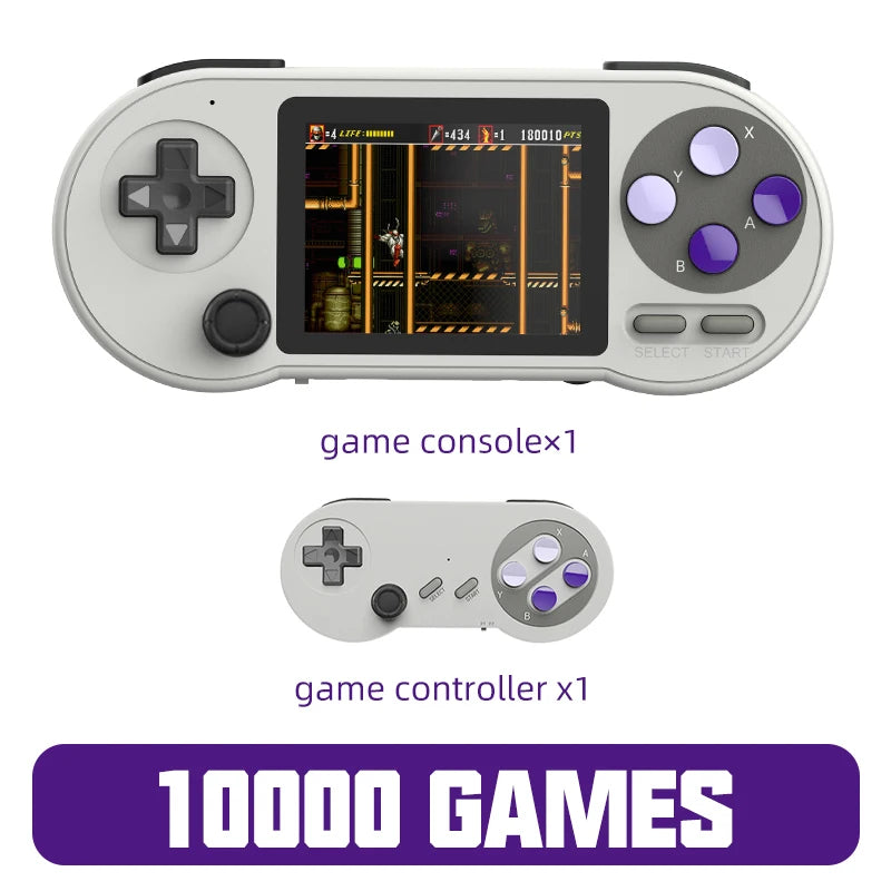 VILCORN SNPRO Retro Handheld Game Console Machine Portable Video Game Player for SNES GBA SEGA 10000 Game Controller with Rocker