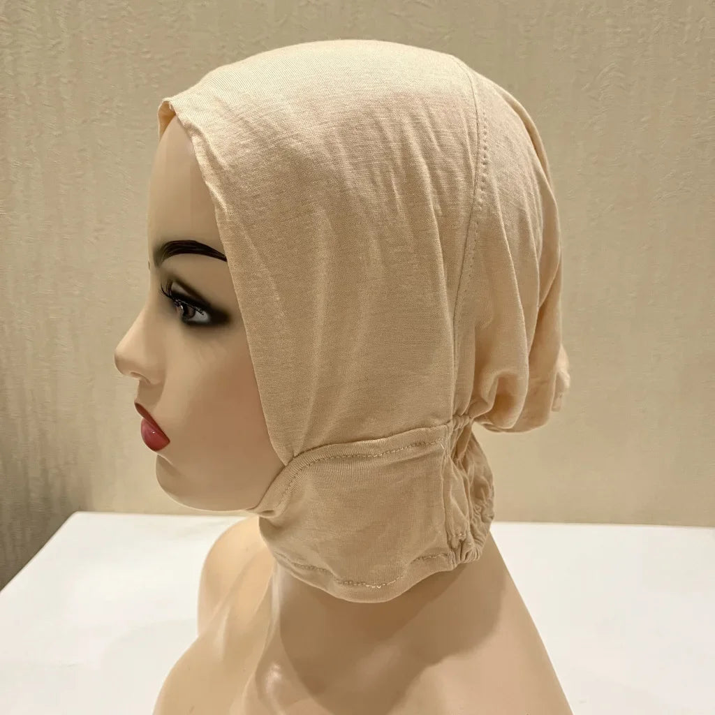 Soft Inner Muslim Women Hijab Cap Islamic Head Wear Hat Underscarf Cotton Hats Bonnet Turkish Scarves Arab Headdress India Caps