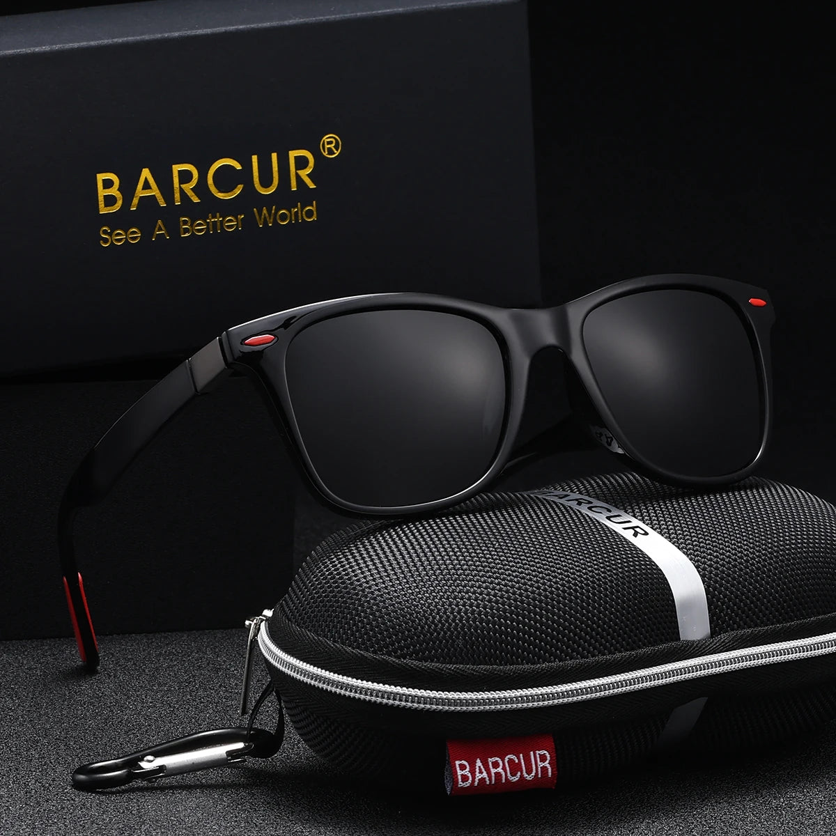 BARCUR Sports Simple Cool Men Sunglasses Anti-Skid Integrated PC Elliptical Frame Sports Style Men And Women Sunglasses