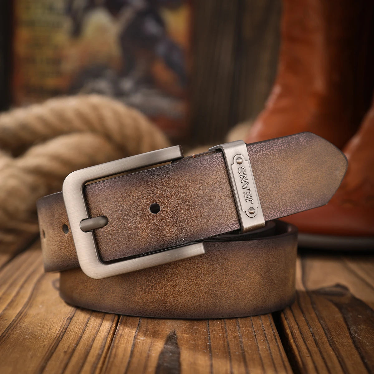 Vintage meets fashion! PU alloy buckle belt, suitable for both men and women, to create a personalized Western style