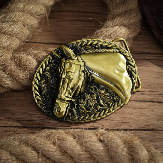 Western Belt Buckle Initial Vintage-Cowboy Rodeo Silver Large Belt Buckle for Men Women