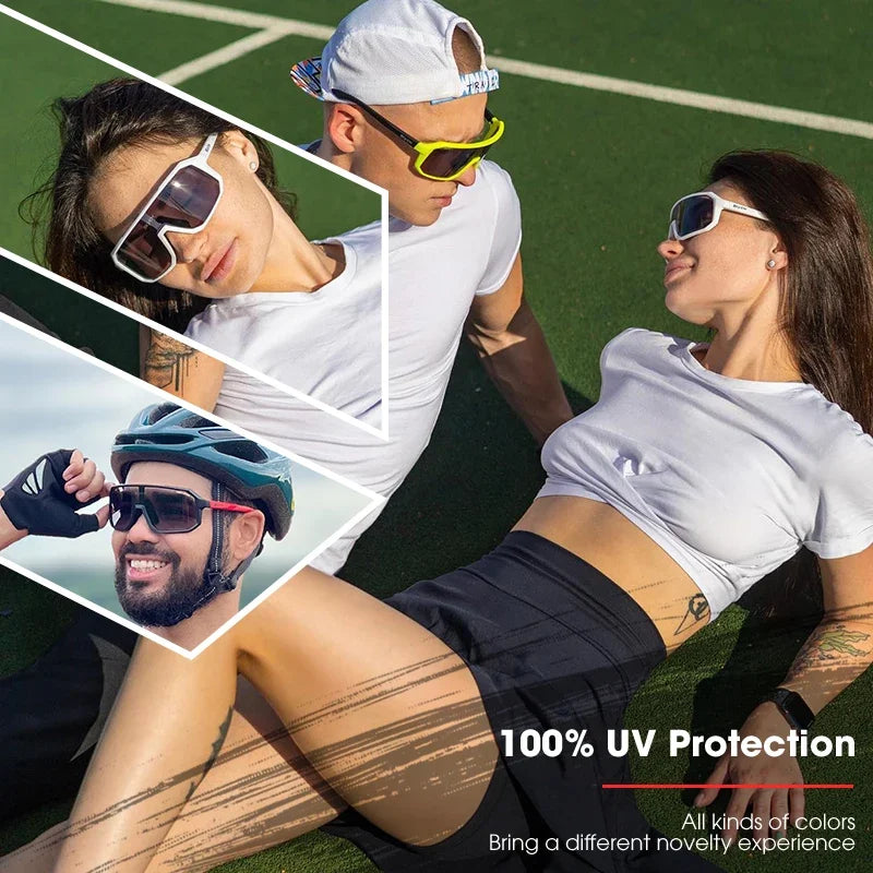 Kapvoe Photochromic Cycling Glasses Men Women Bicycle Glasses MTB Road Bike Eyewear Outdoor Sports Sunglasses Gafas Ciclismo