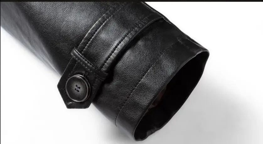 Mens Clothing Genuine Sheep Leather Coat Winter Parka Real Fur Long Plush Thick Oversize Sheepskin Jackets For Man M-5XL