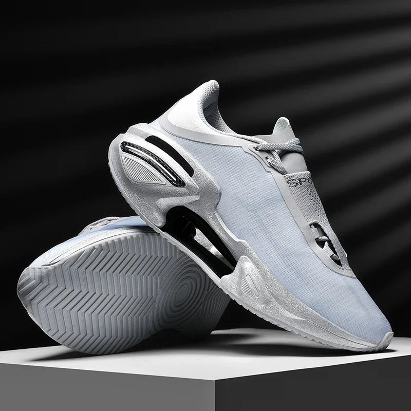 New Men's Running Shoes Breathable Soft Flat Outdoor Sports Cushioning Running Shoes Mesh Comfortable Casual Sneakers for Men