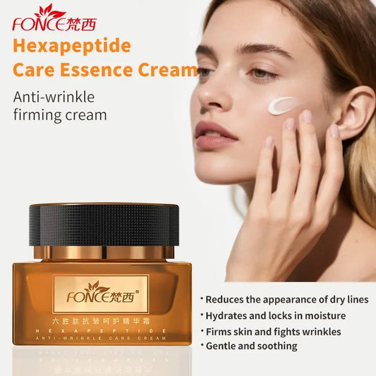FONCE Hexapeptide Anti-wrinkle Essence Cream, fine line reducing, Moisturizing, nourishing and lifting cream 50g