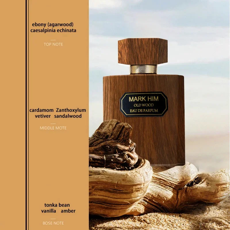 100ml High Quality Brand Perfume Long-lasting Men's Oud Woody Fragrance Cologne Eau De Toilette Natural Fresh Body Spray