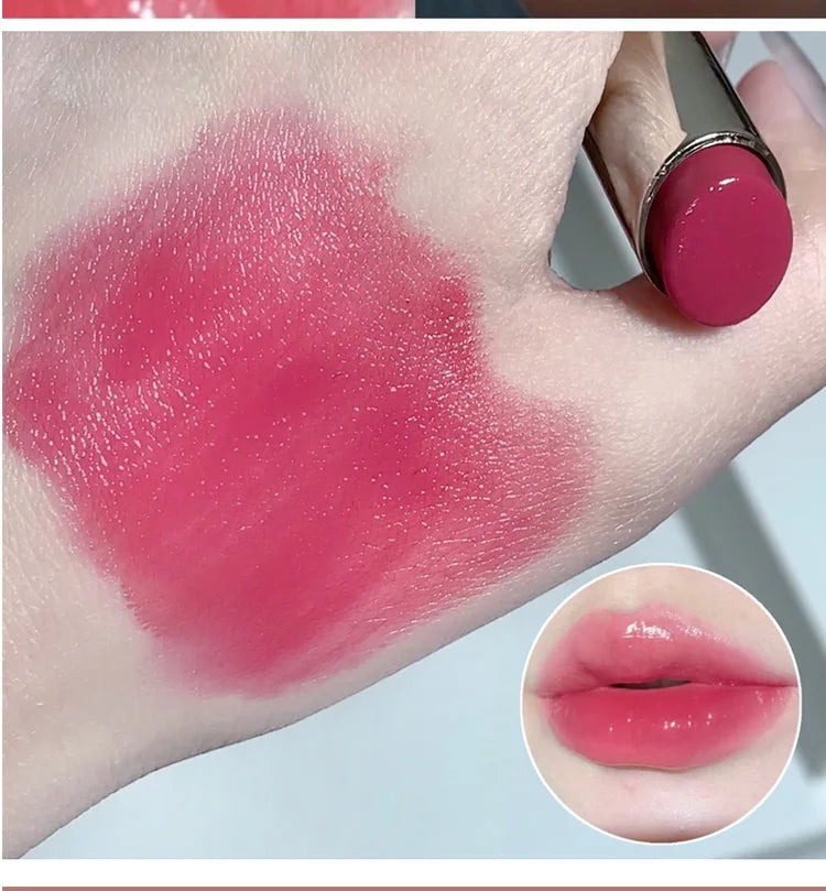 Silky Glossy Lipstick Gege Bear Pump Lips Moisture Water Bomb Comfortable Ultra Sheen Non-Stick Cup Lip Balm