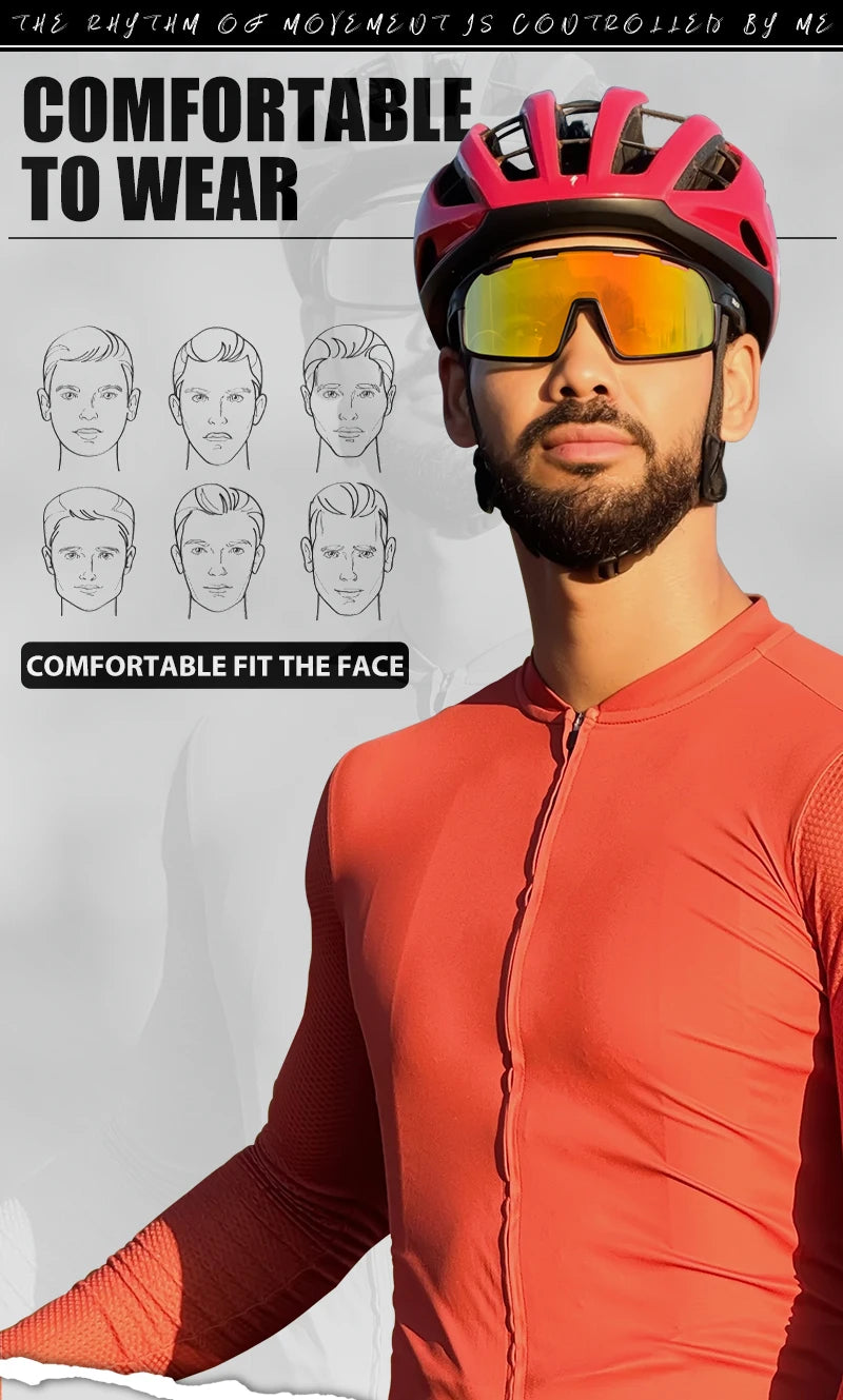 SCVCN Hot MTB Bicycle Photochromic Sunglasses Men Outdoor Sports Cycling Glasses Women Driving Bike Eyewear UV400 Hiking Goggles