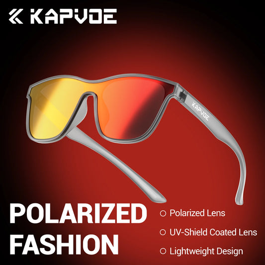 Kapvoe Polarized Outdoor Road Marathon Sports Cycling Glasses Men Women Riding Cycling Sunglasses UV400 Cycling Running Goggles