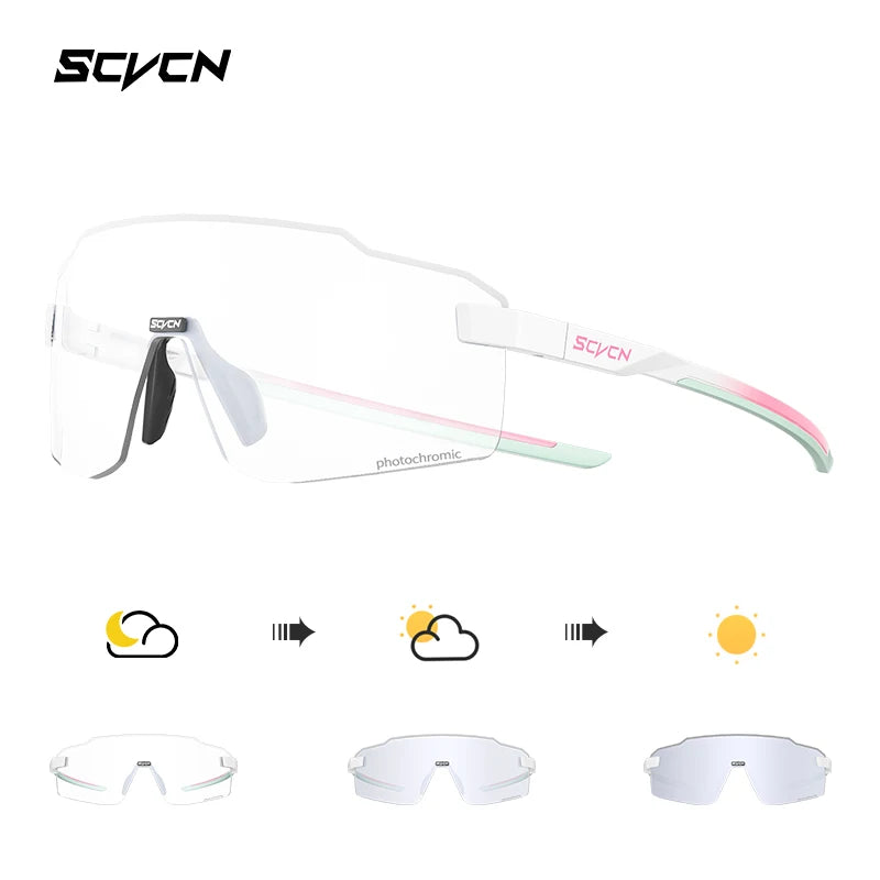 SCVCN New Outdoor Cycling Sunglasses MTB Glasses Bike Cycling UV400 Eyewear Men Women Bicycle Mountain Sports Running Eyewear