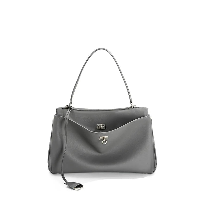 Rodeobag leather handbag, single shoulder crossbody bag, large capacity women's commuting high-end tote bag