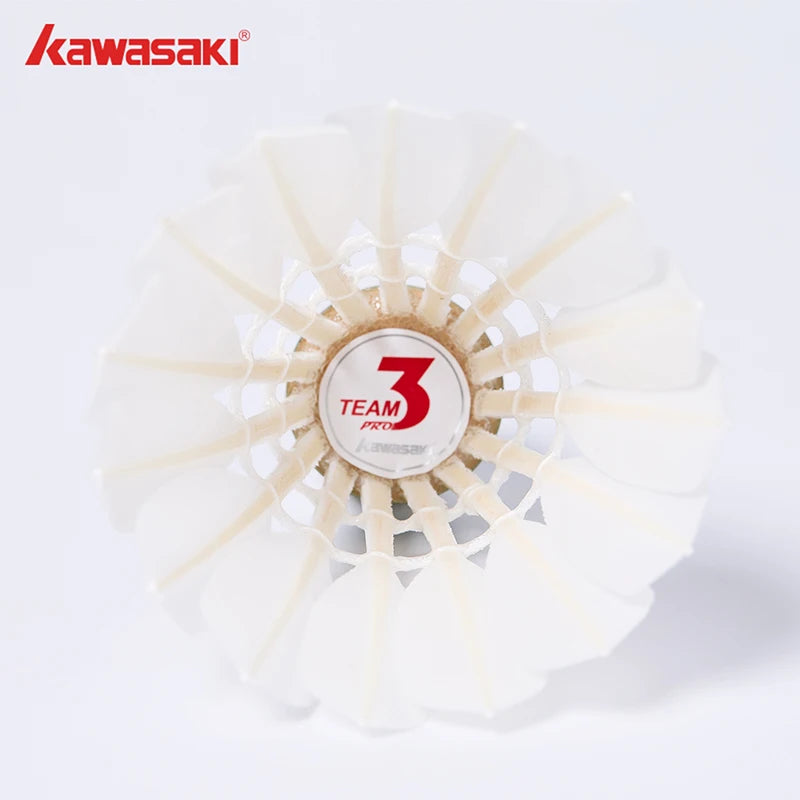 12PCS Kawasaki Badminton Shuttlecock King 8E Goose Feather Badminton Shuttlecock Training Sports Speed 76 77 Badminton Ball