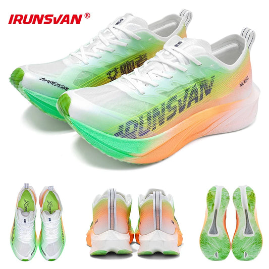 حذاء رياضي IRUNSVAN HEAT 2.0 من ألواح الكربون لسباقات الماراثون والجري الاحترافي للرجال، حذاء رياضي للتدريب الرياضي