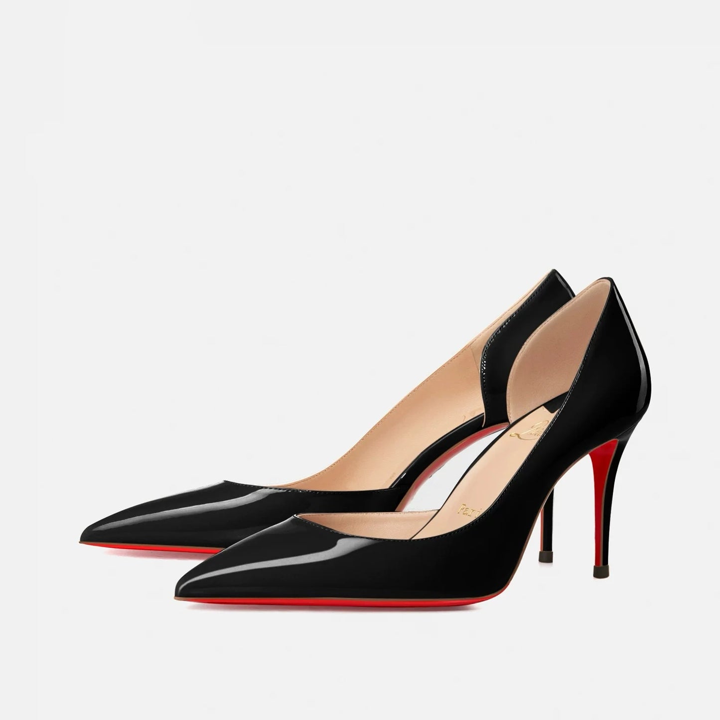Women's heels 2025 Leather Luxury Pumps Red Bottom High Heels Pointed Toe High Heels Elegant Stiletto Party Ladies Shoes Woman