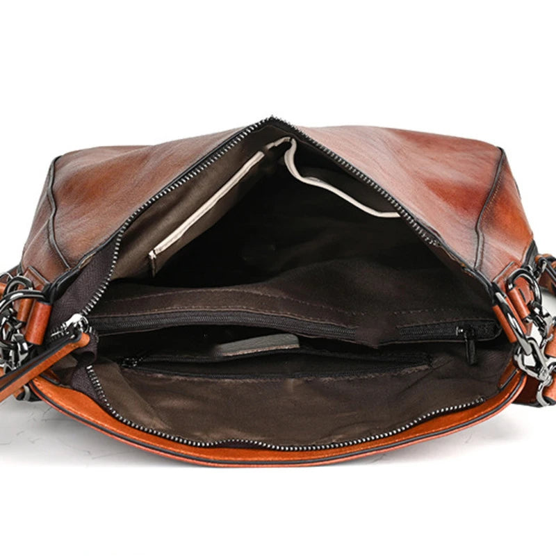 MOTAORA Vintage Cowhide Woman Shoulder Bag For Women's Luxury Large Capacity Handbag Soft Genuine Leather Crossbody Bags New