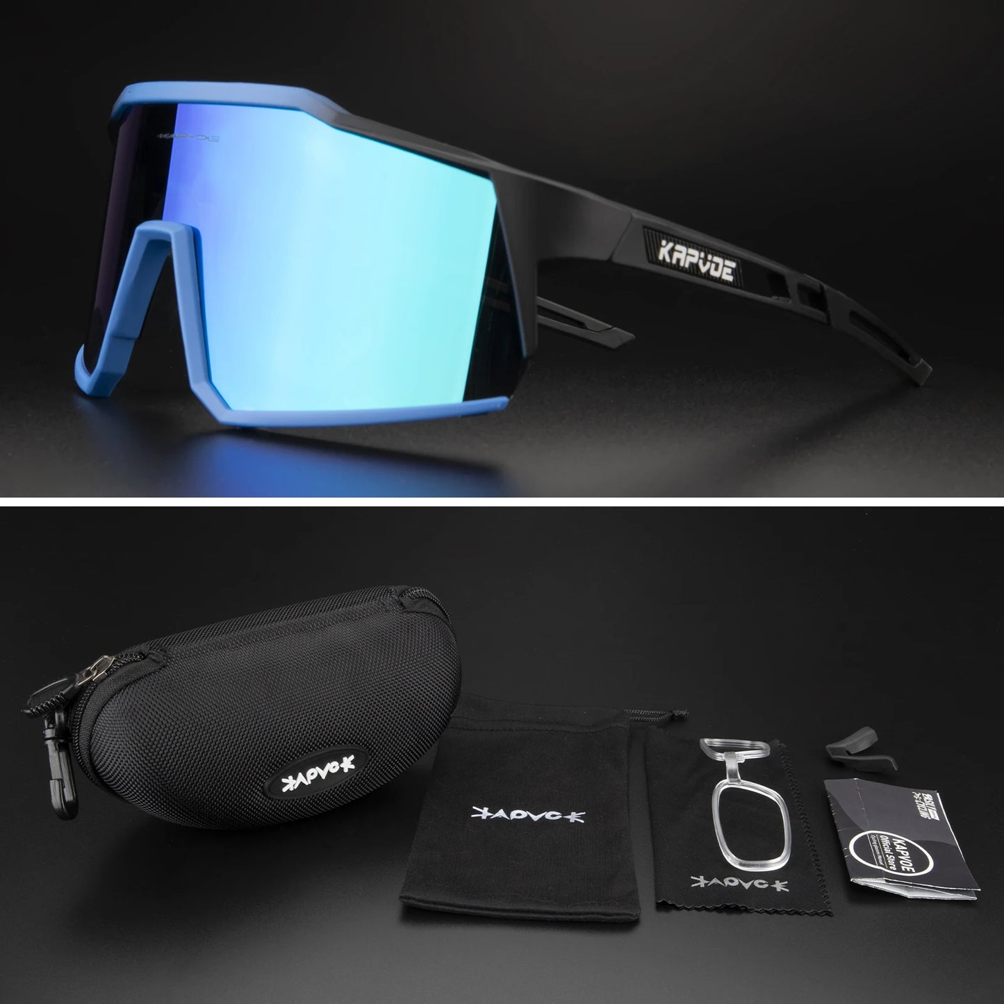 Kapvoe Sports Driving bike Cycling Glasses running climbing Sunglasses Outdoor for Men Woman Bicycle Cycling UV400 Goggles hot
